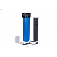 Központi klór szűrés - 20" BB szűrőház aktívszén+ezüst szűrőbetéttel, 1" vízcsatlakozás
