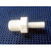 Csatlakozó, egyenes, 1/4" menet-csővég